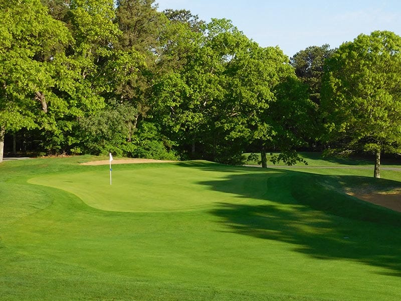 The green at hole 1 in Hyannis